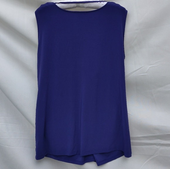 Kenneth Cole Purple Surplice Tank Blouse EUC - Picture 4 of 10